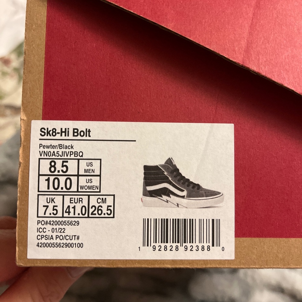 Vans Sk8-Hi Bolt Gently used sneakers